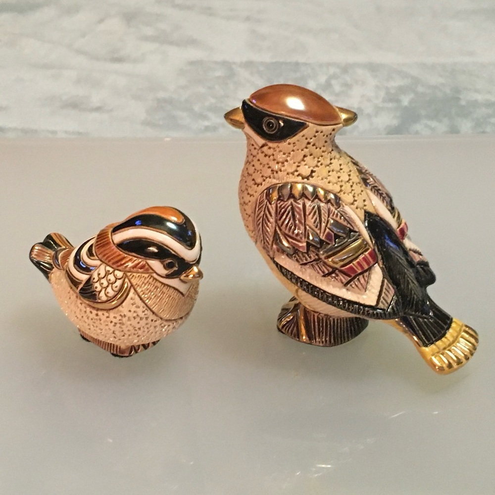 2  Rinconada bird figurines new in boxes